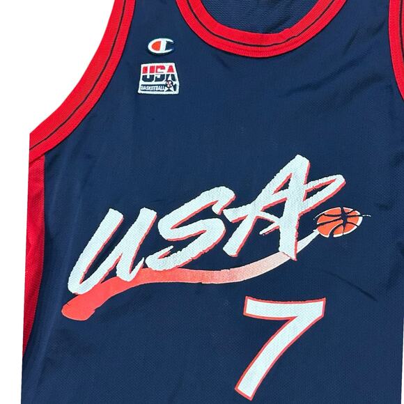 VTG 90s Champion USA David Robinson #7  Basketball Jersey Dream Team / 44 - - Picture 5 of 6